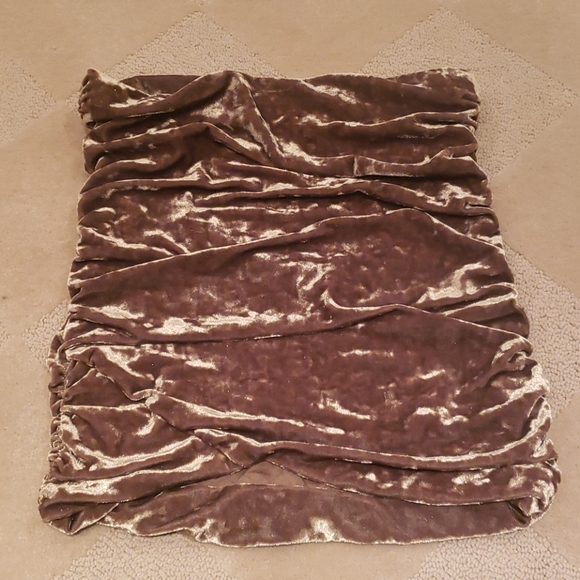 Free People Velvet Tube Top, Sz S - Picture 1 of 6